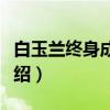 白玉兰终身成就奖（关于白玉兰终身成就奖介绍）
