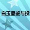 白玉品鉴与投资（关于白玉品鉴与投资介绍）