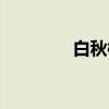 白秋枫（关于白秋枫介绍）