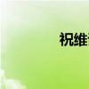 祝维诰（关于祝维诰介绍）