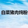 白菜猪肉炖粉条（关于白菜猪肉炖粉条介绍）