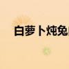 白萝卜炖兔肉（关于白萝卜炖兔肉介绍）