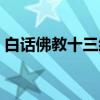 白话佛教十三经（关于白话佛教十三经介绍）