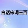 白话宋词三百首（关于白话宋词三百首介绍）