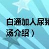 白通加人尿猪胆汁汤（关于白通加人尿猪胆汁汤介绍）