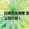 白鸦文化传媒 常州有限公司（关于白鸦文化传媒 常州有限公司介绍）