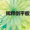 稀释倒平板法（关于稀释倒平板法介绍）