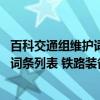 百科交通组维护词条列表 铁路装备篇（关于百科交通组维护词条列表 铁路装备篇介绍）