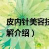 皮内针美容技法图解（关于皮内针美容技法图解介绍）
