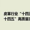 皮革行业“十四五”高质量发展指导意见（关于皮革行业“十四五”高质量发展指导意见介绍）