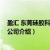 盈汇 东莞硅胶科技有限公司（关于盈汇 东莞硅胶科技有限公司介绍）