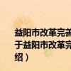 益阳市改革完善医疗卫生行业综合监管制度的实施方案（关于益阳市改革完善医疗卫生行业综合监管制度的实施方案介绍）