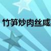 竹笋炒肉丝咸菜（关于竹笋炒肉丝咸菜介绍）