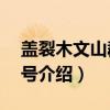 盖裂木文山群体1号（关于盖裂木文山群体1号介绍）
