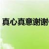 真心真意谢谢你（关于真心真意谢谢你介绍）