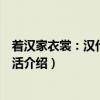 着汉家衣裳：汉代物质生活（关于着汉家衣裳：汉代物质生活介绍）