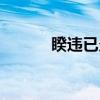睽违已久（关于睽违已久介绍）