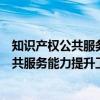 知识产权公共服务能力提升工程工作方案（关于知识产权公共服务能力提升工程工作方案介绍）