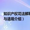 知识产权司法解释理解与适用（关于知识产权司法解释理解与适用介绍）