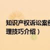 知识产权诉讼案例与代理技巧（关于知识产权诉讼案例与代理技巧介绍）