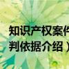 知识产权案件审判依据（关于知识产权案件审判依据介绍）