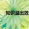 知识溢出效应（关于知识溢出效应介绍）