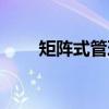 矩阵式管理（关于矩阵式管理介绍）