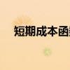 短期成本函数（关于短期成本函数介绍）
