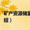 矿产资源储量套改（关于矿产资源储量套改介绍）