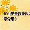 矿山安全作业反习惯性违章（关于矿山安全作业反习惯性违章介绍）