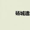 砀城遗址（关于砀城遗址介绍）