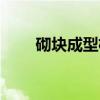 砌块成型机（关于砌块成型机介绍）