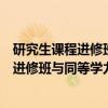 研究生课程进修班与同等学力申硕的关系（关于研究生课程进修班与同等学力申硕的关系介绍）