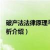 破产法法律原理与实证解析(关于破产法法律原理与实证解析介绍) 破产法法律原理与实证解析(关于破产法法律原理与实证解析介绍)