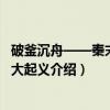破釜沉舟——秦末农民大起义（关于破釜沉舟——秦末农民大起义介绍）