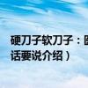 硬刀子软刀子：医生有话要说（关于硬刀子软刀子：医生有话要说介绍）