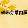 碎米芽菜肉臊面（关于碎米芽菜肉臊面介绍）