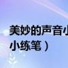 美妙的声音小练笔三年级300字（美妙的声音小练笔）