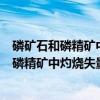 磷矿石和磷精矿中灼烧失量的测定:重量法(关于磷矿石和磷精矿中灼烧失量的测定:重量法介绍) 磷矿石和磷精矿中灼烧失量的测定:重量法(关于磷矿石和磷精矿中灼烧失量的测定:重量法介绍)