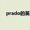 prado的英文意思（prado是什么意思）