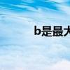 b是最大的（世上最小的B多少）