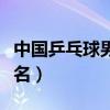 中国乒乓球男子排名第几（中国乒乓球男子排名）