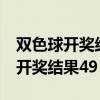 双色球开奖结果49期开奖结果 百度（双色球开奖结果49）