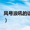 风号浪吼的读音是什么意思（风号浪吼的读音）