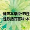 神农本草经·药性歌括四百味·本草备要（关于神农本草经·药性歌括四百味·本草备要介绍）