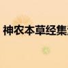 神农本草经集注（关于神农本草经集注介绍）