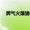 脾气火爆猜一生肖（脾气火爆打一生肖）