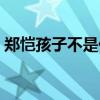 郑恺孩子不是他的（郑恺带丁禹兮像带孩子）