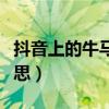 抖音上的牛马什么意思（抖音的牛马是什么意思）
