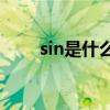 sin是什么意思（SING是什么意思）